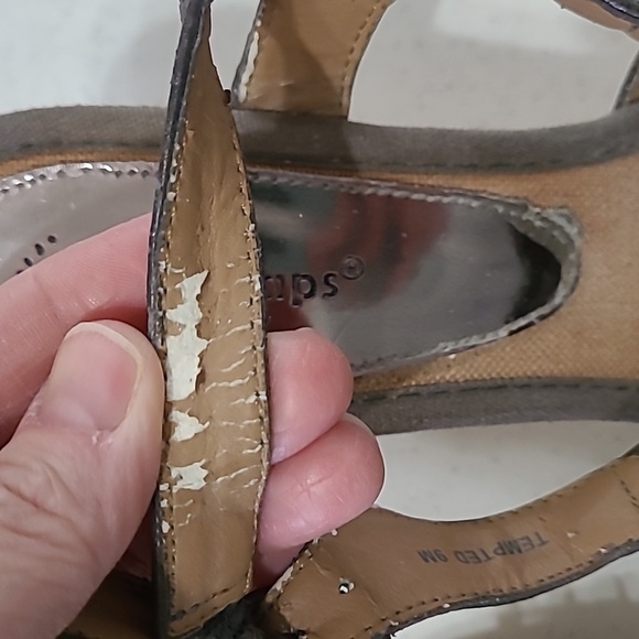 Baretraps Tempted dark pewter wedge sandals size 9 - Picture 10 of 10